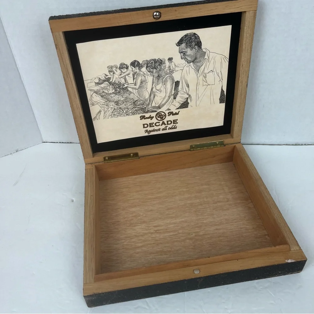 Up-cycled vintage wooden Cigar box-RP-Decade